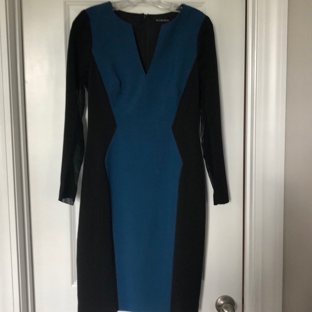 Black Halo long sleeve dress